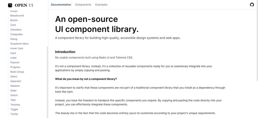 OPEN UI - Design System